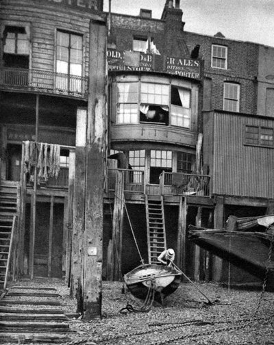 テムズ川の古いパブ、ロンドン、1926-1927 作： Unbekannt