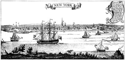 ニューヨークの古いビュー、1730年c1880 作： Unbekannt