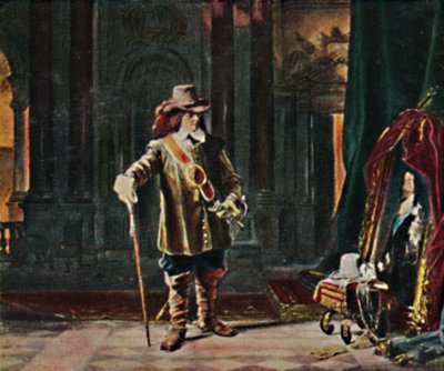 オリバー・クロムウェル1599-1658。 -シュレイダーによる絵画、1934年。 作： Unbekannt