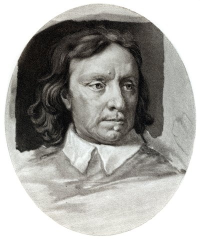 オリバー・クロムウェル、1599年-1658年、イギリス軍の指導者および政治家、1657年、1899年。 作： Unbekannt