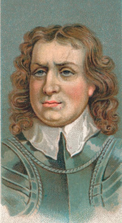 オリバー・クロムウェル、1599〜1658年、英国の軍事指導者および政治家、1924年 作： Unbekannt