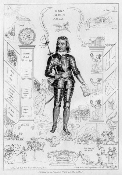 キリストとしてのオリバー・クロムウェル、c1650s 作： Unbekannt