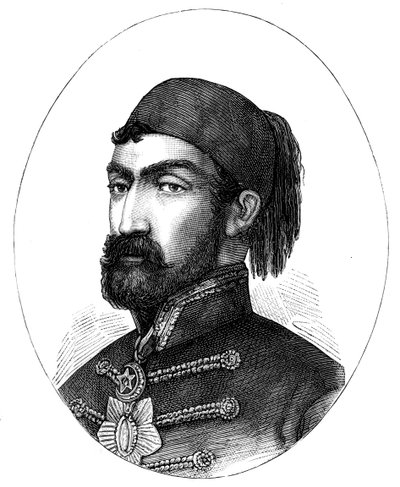 オマールパシャ1806-1871、トルコ軍の最高司令官、1888 作： Unbekannt
