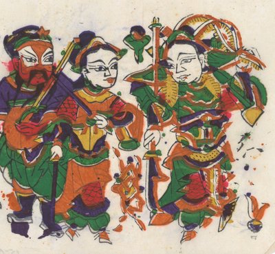 年賀絵を含む135点の木版画、19～20世紀。 作： Unbekannt