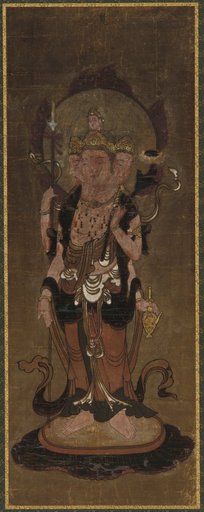 十二神の一人：梵天梵天、15世紀後半から16世紀前半。 作： Unbekannt