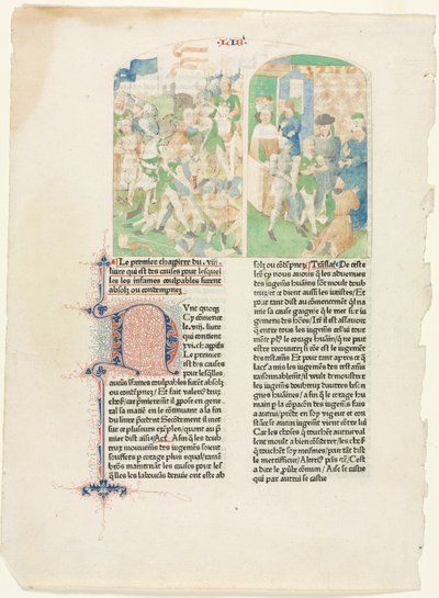 Valerius maximussのオープニングページメモ、eとも呼ばれます。 1476年。 作： Unbekannt
