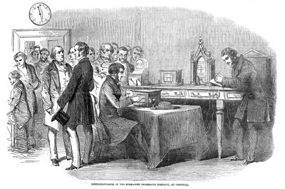 1851年のロンドンからパリへの電信リンク1852の開設 作： Unbekannt