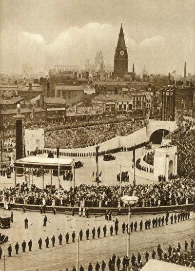 マージートンネルの開口部、リバプール、1934年7月18日、1935年。 作： Unbekannt