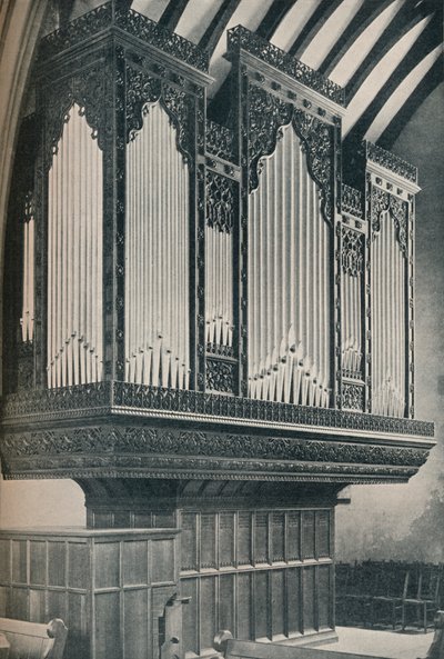 トウィン教区教会のオルガン、c1910 作： Unbekannt