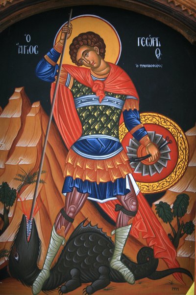 オーソドックスなアイコン：Saint George Grece 作： Unbekannt