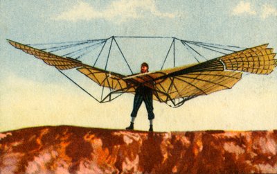 オットーリリエンタールのグライダー、1890年代、1932年。 作： Unbekannt