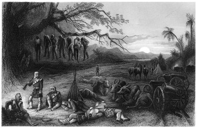 ハイランド旅団の支出ピケット、1857、c1860 作： Unbekannt