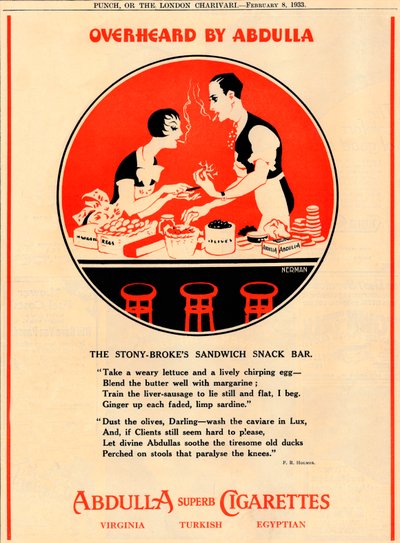 アブドラの傍聴-ストーニーブロークスサンドイッチスナックバー、1933 作： Unbekannt