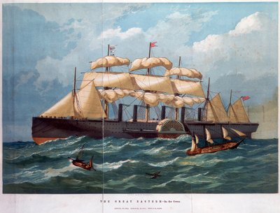 海上のPSSグレートイースタン、1858 作： Unbekannt