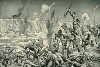 パルデベルク：クロニェスの位置への攻撃、1901年。 作： Unbekannt