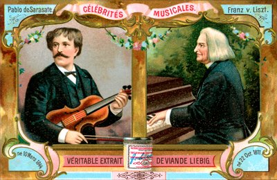パブロデサラサーテとフランツリスト、c1900 作： Unbekannt