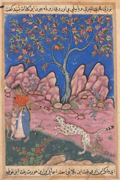 テイルズオブオウムトゥティナマのページ：30夜目：会話をしている女性...、c。 1560年。 作： Unbekannt