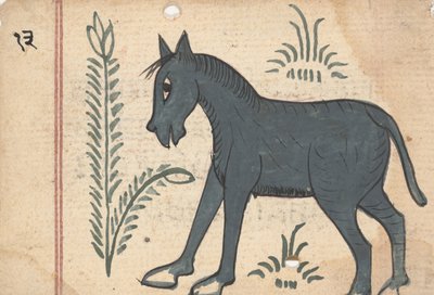 1800年頃の「予言書」のページ。 作： Unbekannt