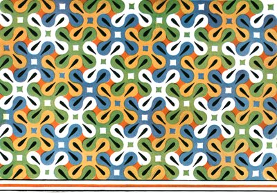 1928年、エジプトのテーベでアメネメットの墓に描かれた天井。 作： Unbekannt