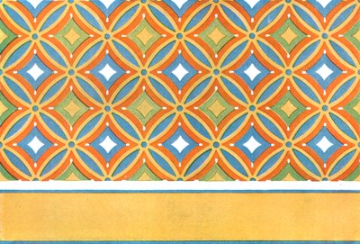 1928年、エジプトのテーベでアメネメットの墓に描かれた天井。 作： Unbekannt