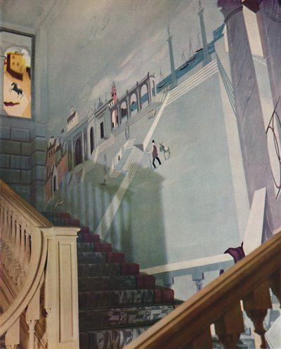 階段のフレスコ画、1933 作： Unbekannt