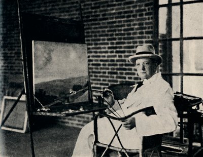油彩画家-アーティストとしてのチャーチル、c1920s、1945。 作： Unbekannt
