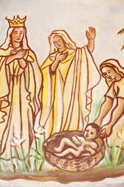 トーゴの聖母教会の絵画：モーゼが救ったトーゴのトゴビル 作： Unbekannt
