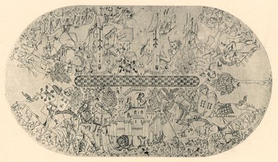 正義の殿堂の天井の絵、1907年3号。 作： Unbekannt