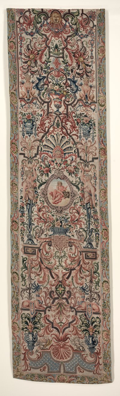 針仕事のベッドの吊り下げのペア、c。 1690。 作： Unbekannt