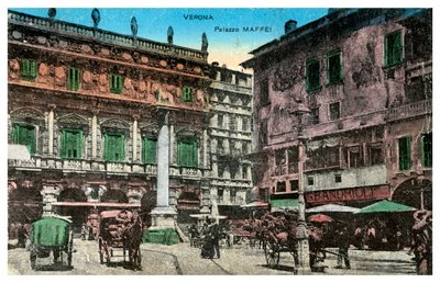 パラッツォマフェイ、ヴェローナ、イタリア、19世紀後半または20世紀初頭 作： Unbekannt