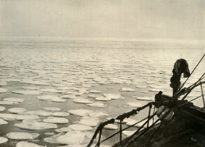 ロス海のパンケーキアイス、1908年、1909年。 作： Unbekannt