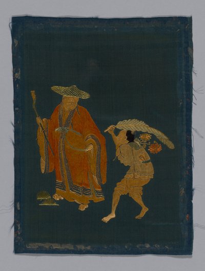 パネル家具布、中国、康熙時代、清王朝 1644-1911、180050。 作： Unbekannt