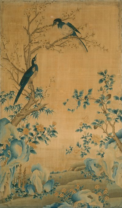 パネル ファニッシング ファブリック、中国、清王朝 1644-1911、17501800。 作： Unbekannt