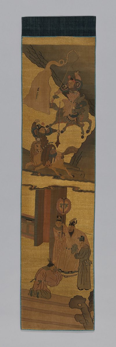 パネル ファニッシング ファブリック、中国、清王朝 1644-1911、1800-1900。 作： Unbekannt