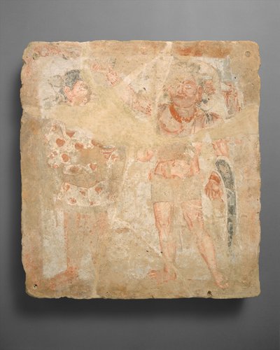 シヴァオエショ神と崇拝者のパネル、約 紀元3世紀。 作： Unbekannt