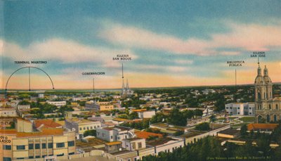 バランキージャ中央セクターのパノラマ、c1940年代 作： Unbekannt