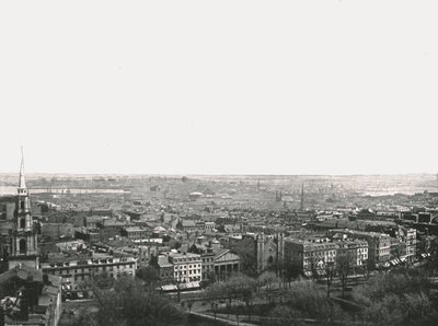 1895年、米国ボストン市のパノラマ。 作： Unbekannt
