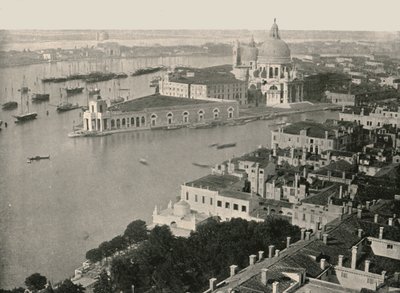 イタリア、ヴェネツィアの街のパノラマ、1895年。 作： Unbekannt