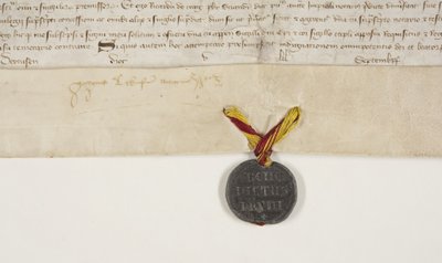 ヘンリー・ワードロー司教の勅許状を確認する教皇の雄たけび（recto 作： Unbekannt