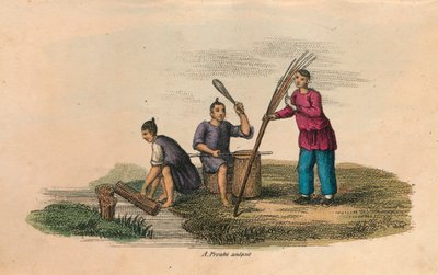 中国の製紙、AD 105、c1850 作： Unbekannt
