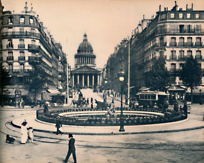 パリ。 -Rue Soufflot And The Pantheon。 -ND、c1910。 作： Unbekannt