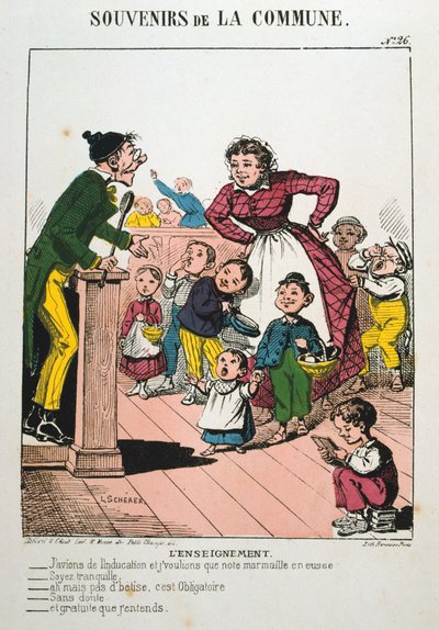 パリコミューン、1871年。 作： Unbekannt