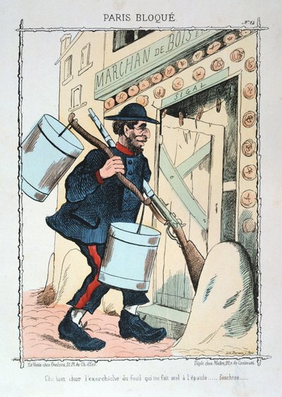 パリは1870年から1871年に包囲されました。 作： Unbekannt