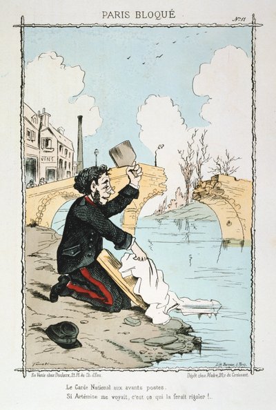 パリの包囲、1870年から1871年 作： Unbekannt