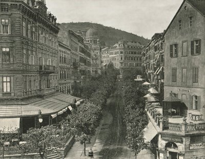 Parkstrasse、カールスバッド、チェコスロバキア、1895年。 作： Unbekannt
