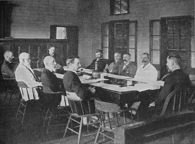イギリス国会の海外領土：1909年のフィジー立法議会の会議 作： Unbekannt