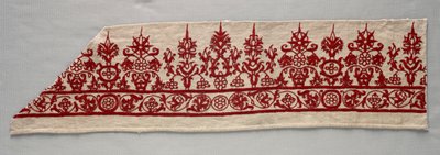 スカートのボーダーの一部、1800年代。 作： Unbekannt