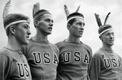 アメリカの金メダルを獲得したロウイングエイトの一部、ベルリンオリンピック、1936 作： Unbekannt