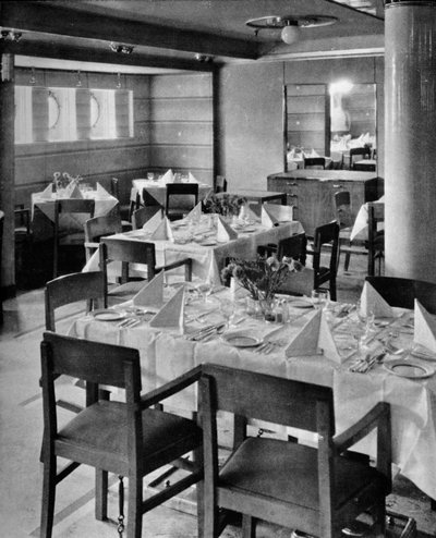 観光ダイニングサロンの一部、1935 作： Unbekannt