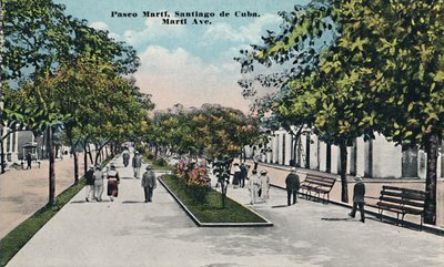パセオマルティ、サンティアゴデクーバ、c1910。 作： Unbekannt
